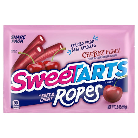 Sweetarts Ropes Cherry Punch Share Size 3.5oz - 12 Pack