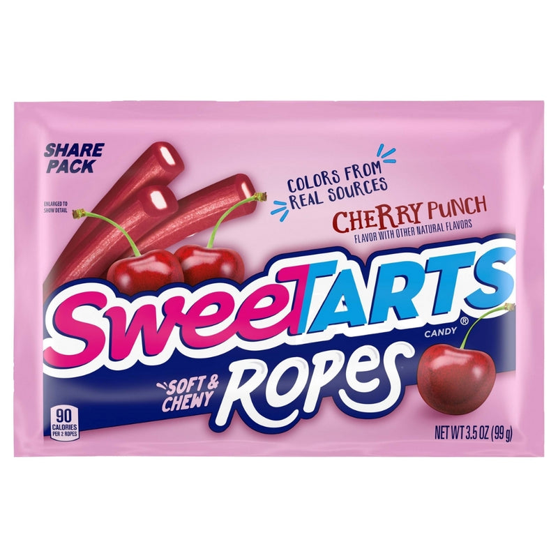 Sweetarts Ropes Cherry Punch Share Size 3.5oz - 12 Pack