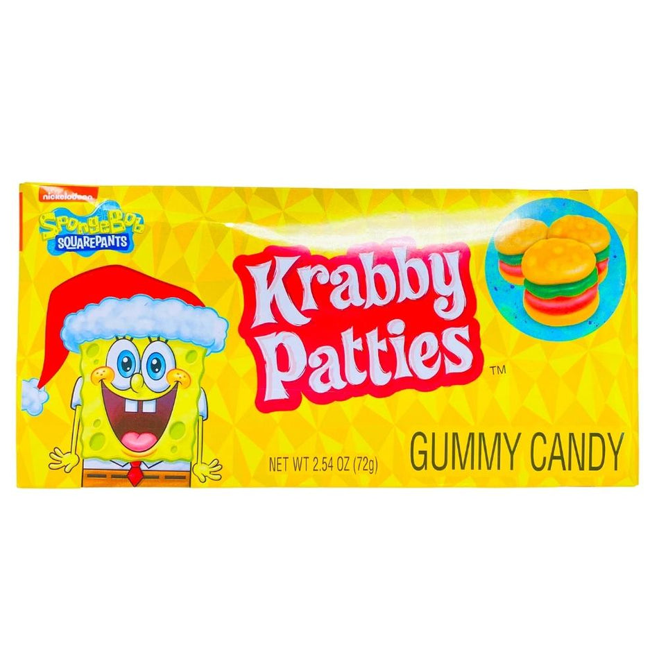 SpongeBob Krabby Patties Christmas Theatre Box  2.54oz - 18 Pack