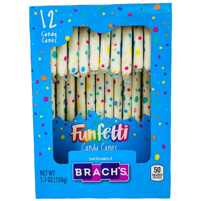 Brachs Funfetti Candy Canes 12 Piece Gift Box - 12 Pack