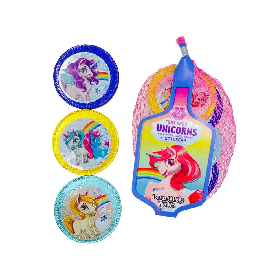 Unicorn Coins with Stickers 1.47oz - 36 Pack