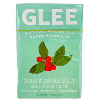 Glee Gum Sugar Free Wintergreen 16 Pieces - 12 Pack