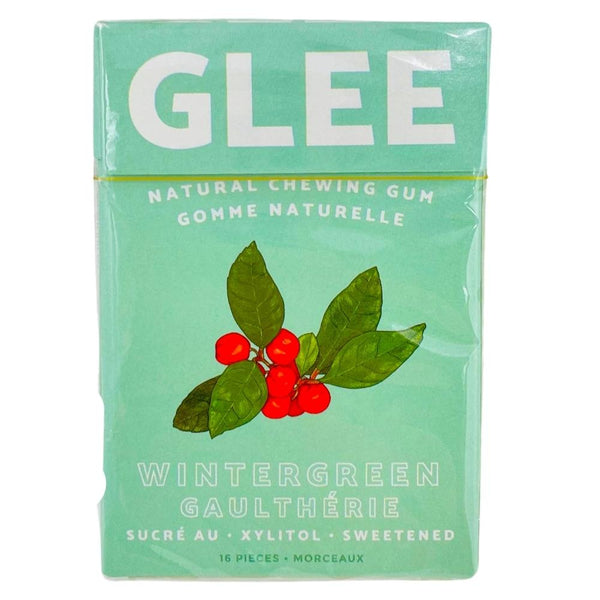 Glee Gum Sugar Free Wintergreen 16 Pieces - 12 Pack