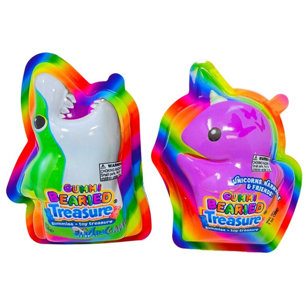 Assorted Gummi Bearied Treasure Chest 1oz - 10 Pack