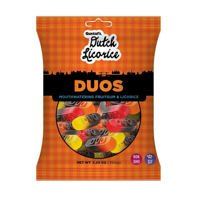 Gustaf's Dutch Licorice Duos 5.29oz - 12 Pack
