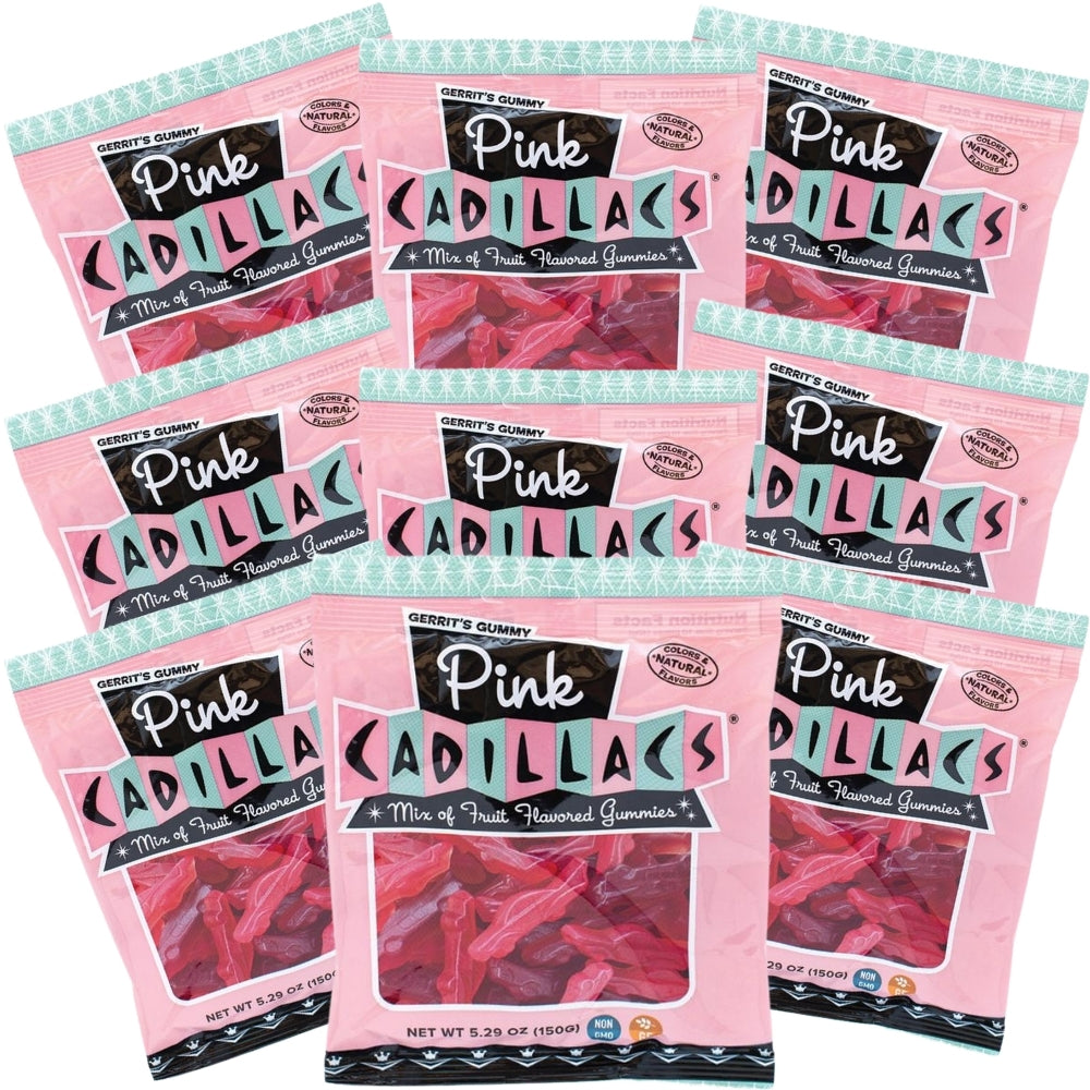 Gerrit's Gummy Pink Cadillacs - 5.29oz Bulk 12ct 