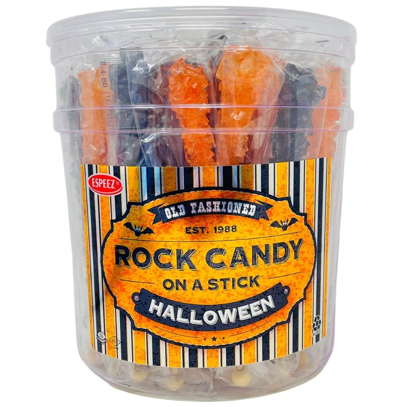 Halloween Rock Candy Sticks 36 Pieces - 1 Tub