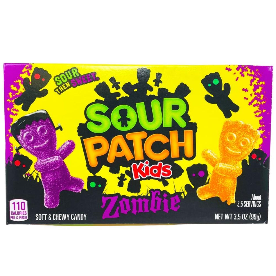 Halloween Sour Patch Kids Zombie Theater Box 3.5oz - 12 Pack