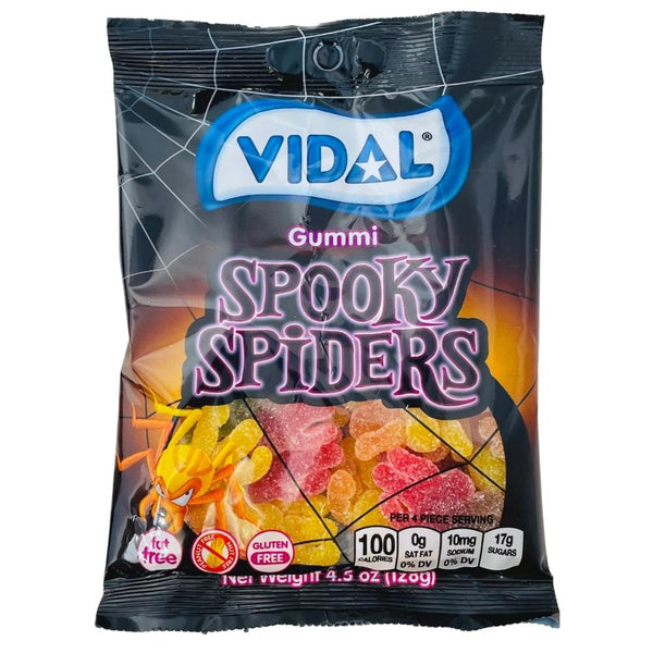 Vidal Gummy Spooky Spiders 4.5oz - 14 Pack