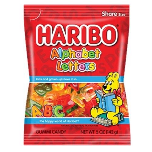 Haribo Alphabet Letters Gummy Candy - Haribo Candy