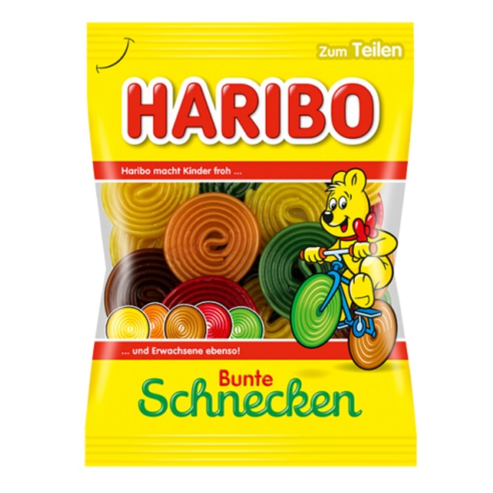 Haribo Bunte Schnecken Gummy Candy 175g - 15 Pack
