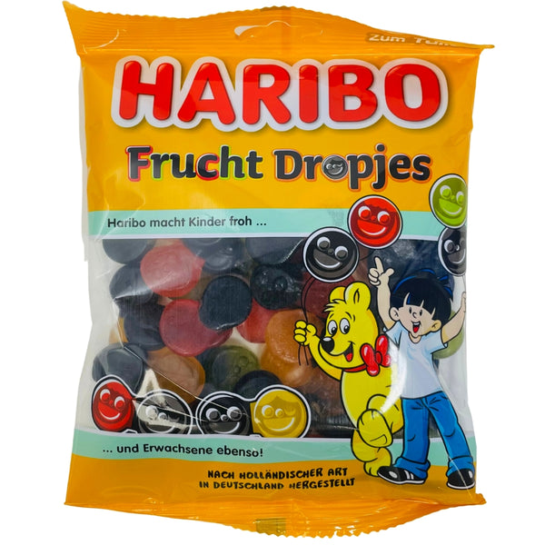 Haribo Fruit Dropjes Licorice and Jelly Drops 175g - 30 Pack