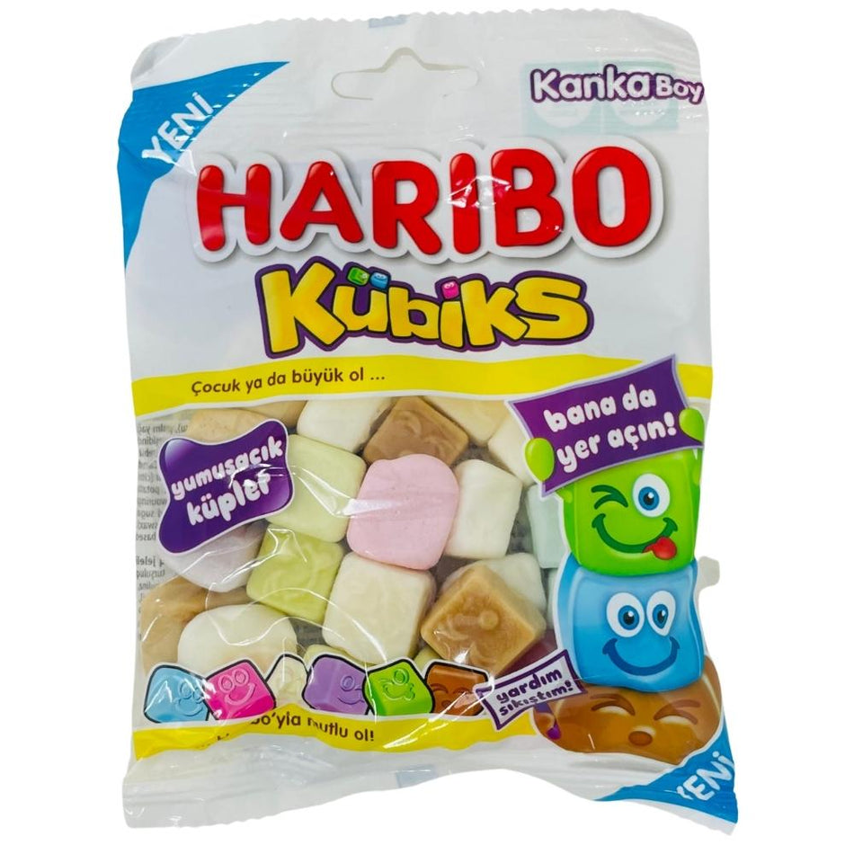 Haribo Halal Gummies Kubiks Kubix Gummy Candy 80g 24 Pack iWholesaleCandy.ca