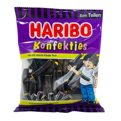 Haribo Konfekties Filled Black Licorice 160g - 34 Pack