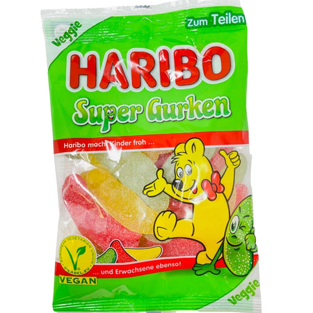 Haribo Super Gurken (Pickles) Gummy Candy 200g - 18 Pack