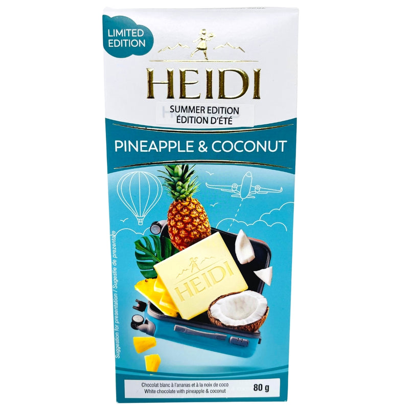 Heidi White Chocolate with Pineapple and Coconut 80g - 20 Pack