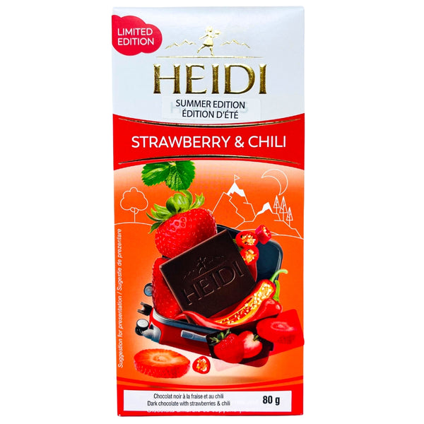 Heidi Dark Chocolate with Strawberry and Chili 80g - 20 Pack