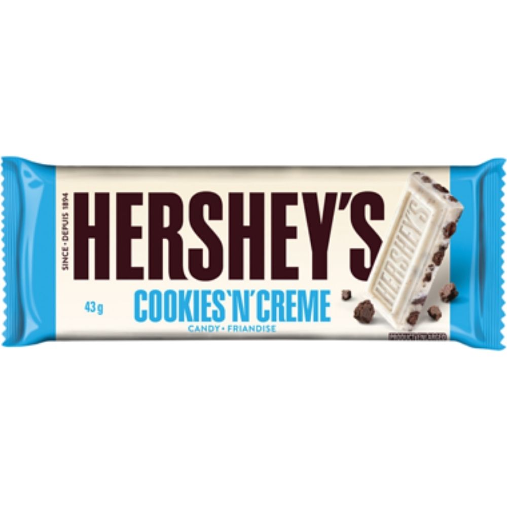 Hershey's Cookies N Creme Chocolate Bars-iWholesaleCandy.ca