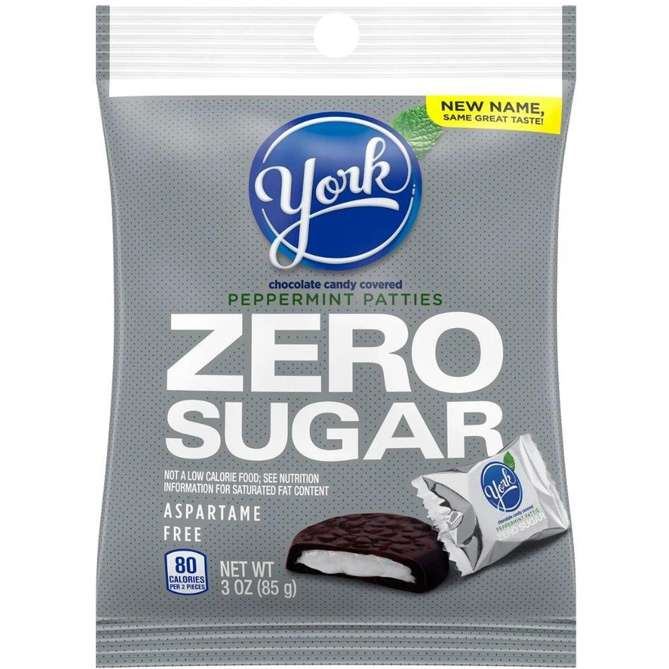 York Peppermint Patties Sugar Free Candy 3oz - 12 Pack