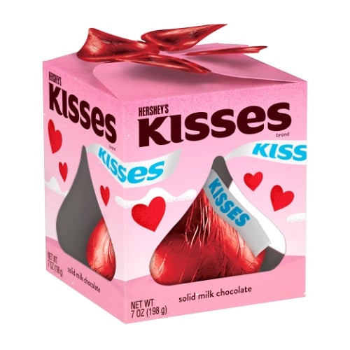 Hershey's Kisses Giant Pink Solid Milk Chocolate - 7oz