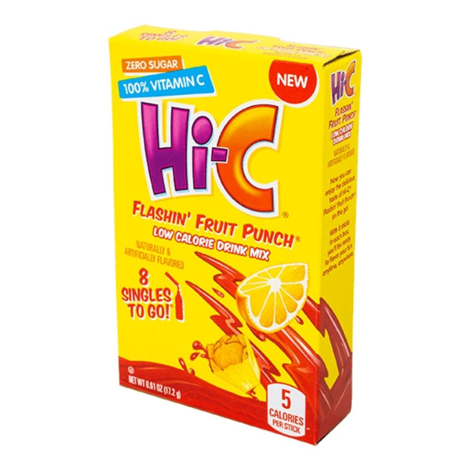 Hi-C Singles To Go Flashin' Fruit Punch - 12 Pack