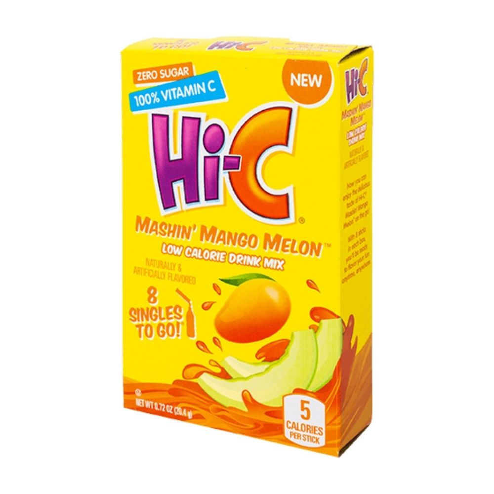 Hi-C Singles To Go Mashin' Mango Melon - 12 Pack