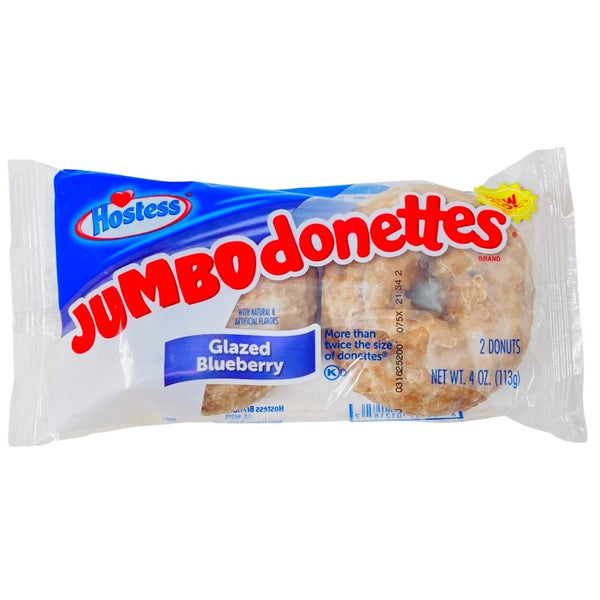 Hostess Jumbo Donuts Blueberry - 6 Pack - American Snacks