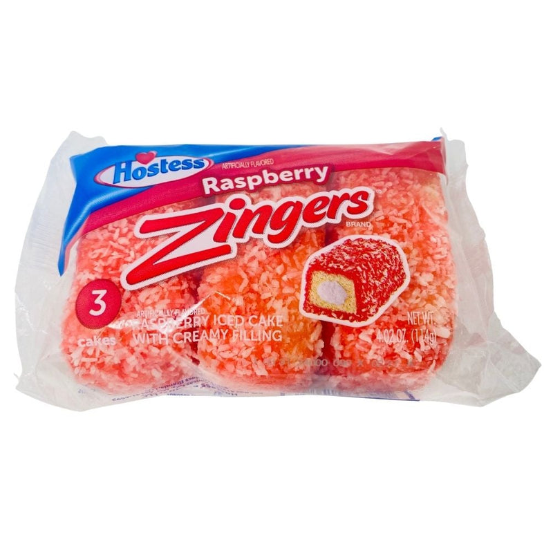 Hostess Raspberry Zingers Trio - 6 Pack American Snacks