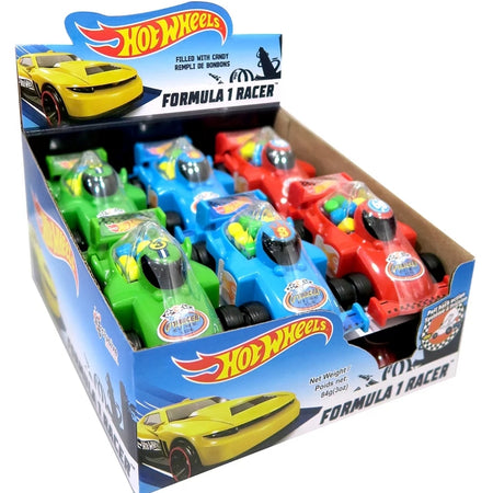 Hot Wheels Formula One Racer Toy Candy - 12CT