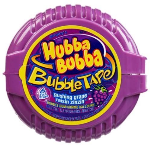 Hubba Bubba Bubble Tape Gushing Grape Bubble Gum