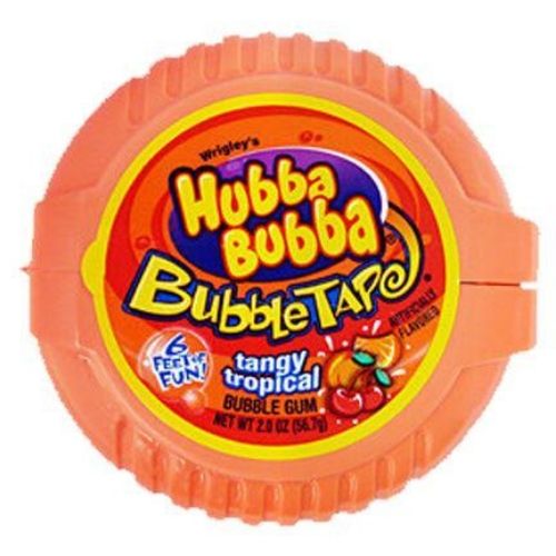Hubba Bubba Bubble Tape Tangy Tropical Bubble Gum