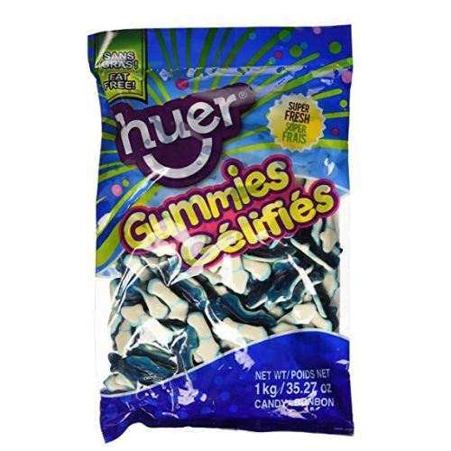 Huer Jumbo Blue Sharks Gummy Candy-Bulk Candy Canada