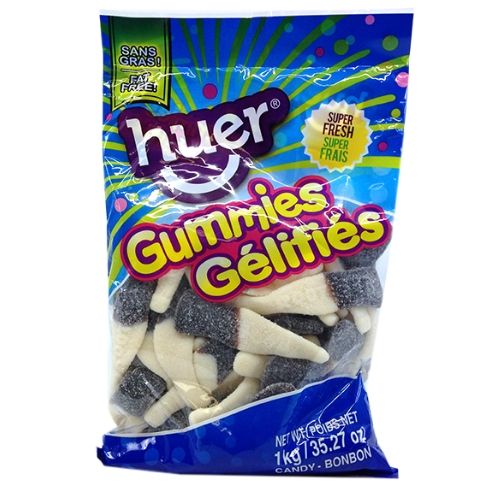 Huer Jumbo Sour Root Beer Bottles Gummy Candy-Bulk Candy