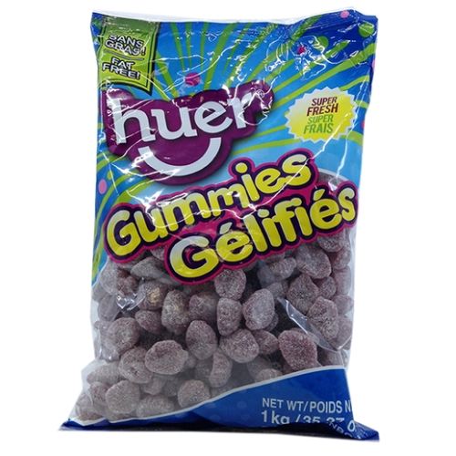 Huer Sour Grape Slices Gummy Candy-Bulk Candy