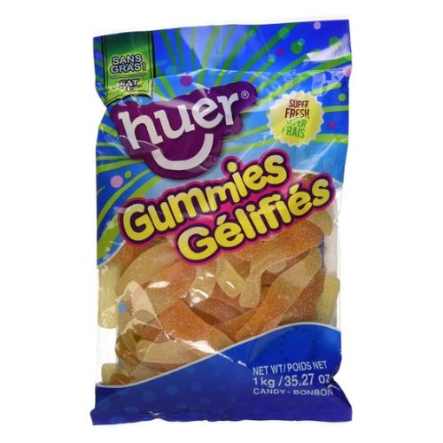 Huer Jumbo Sour Orange Bottles Gummy Candy-Bulk Candy Toronto