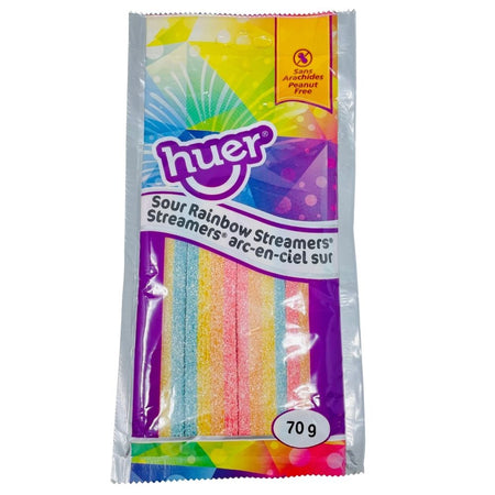Huer Sour Rainbow Streamers 70g - 12 Pack