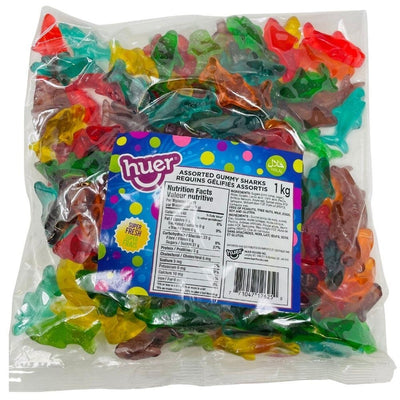 Huer Halal Assorted Gummy Sharks 1kg iWholesaleCandy
