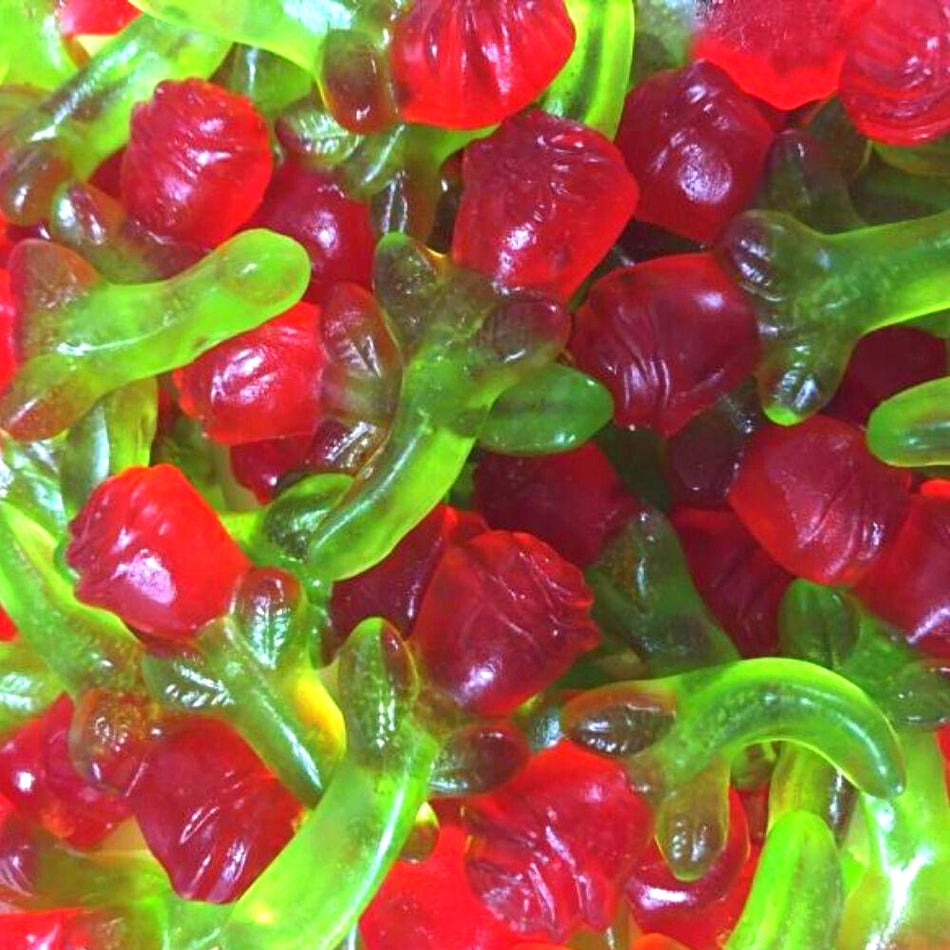 Huer Large Gummy Roses 1 kg - 1 Bag