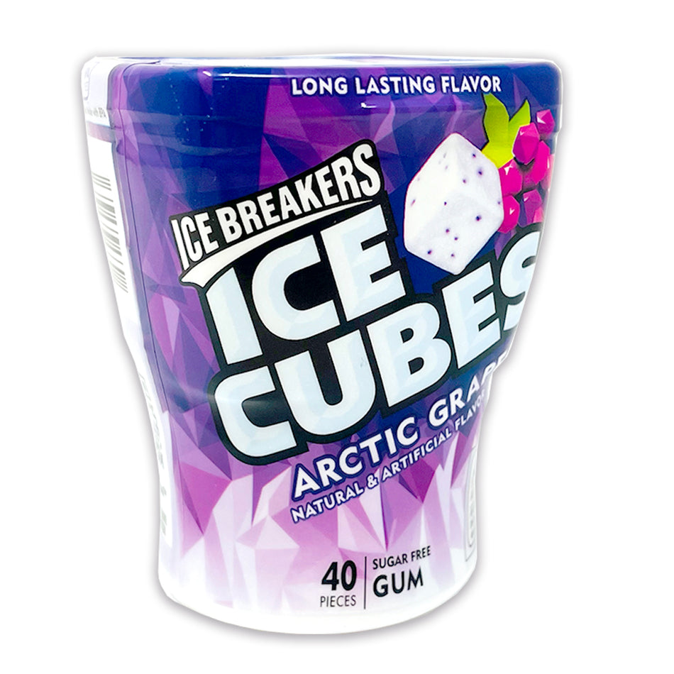 Ice Breakers Cubes Gum Bottles Arctic Grape 92g - 6 Pack