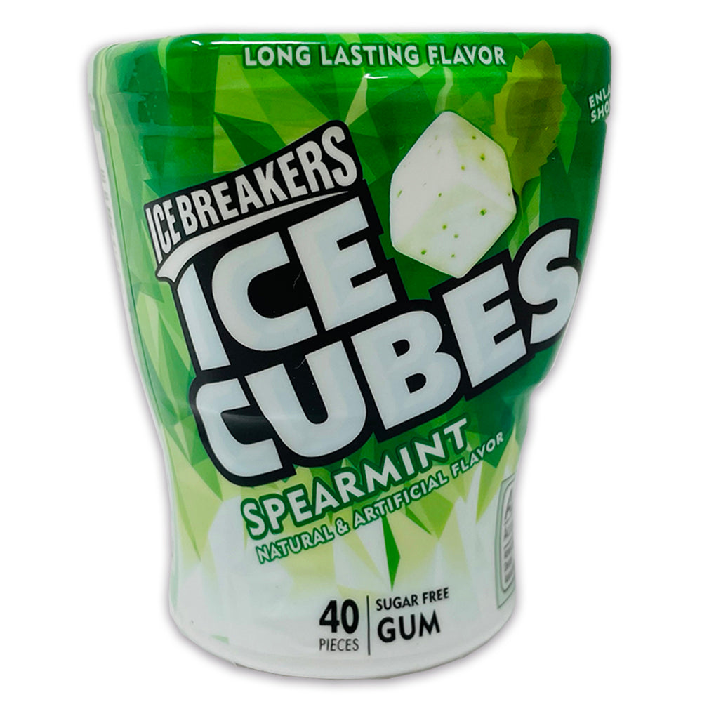 Ice Breakers Cubes Gum Bottles Spearmint 92g - 6 Pack