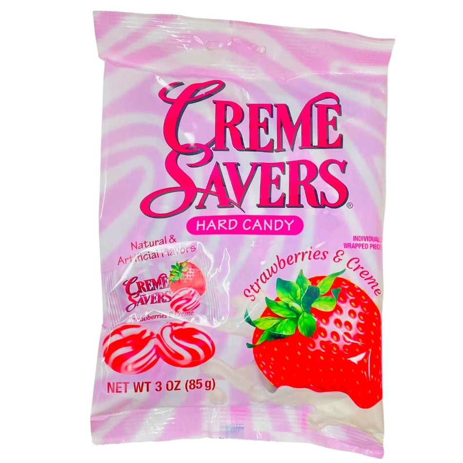 Creme Savers Strawberries & Creme 6.25oz - 12 Pack