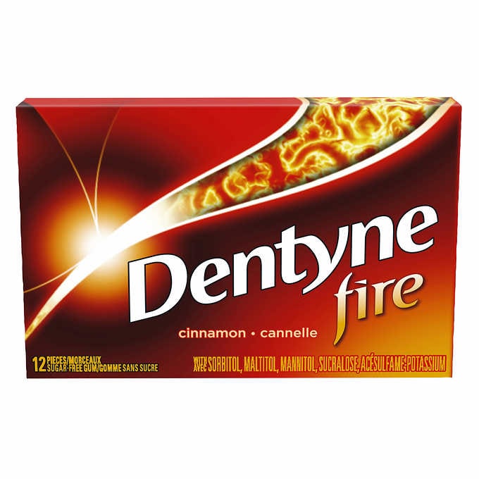 Dentyne Fire Cinnamon 12 Piece Gum Singles