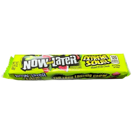 Now and Later Extreme Sour 2.44 oz - 24 Pack