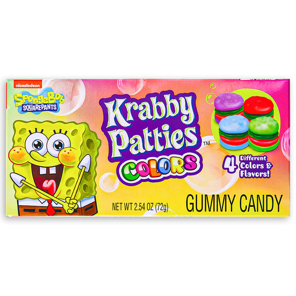 SpongeBob Gummy Krabby Patties Colors Theater Box - 12 Pack