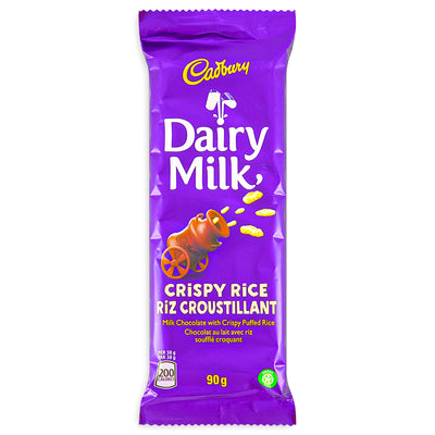 Cadbury Dairy Milk Crispy Rice Bar 90g - 21 Pack