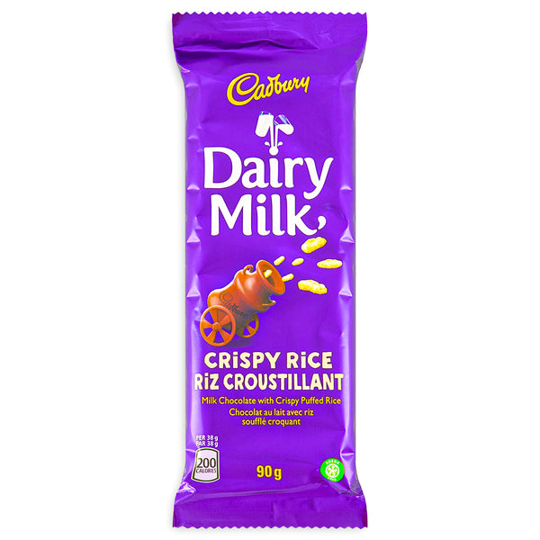 Cadbury Dairy Milk Crispy Rice Bar 90g - 21 Pack