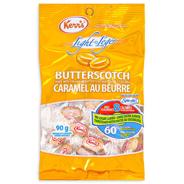 Kerr's Light Butterscotch No Sugar Added 90g - 12 Pack