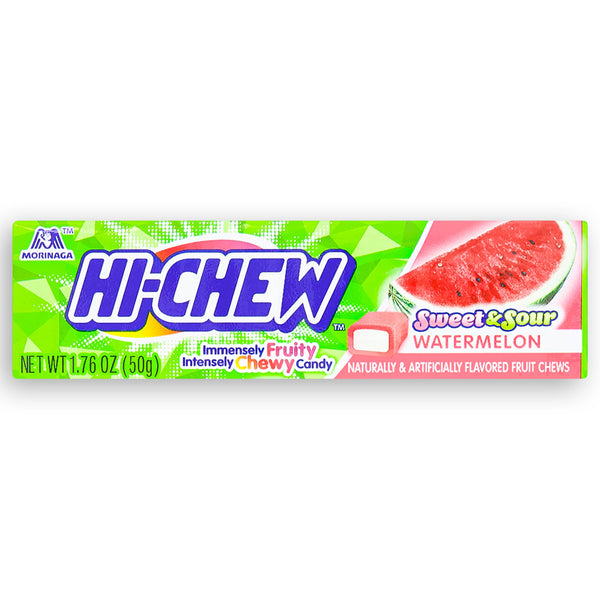 Hi-Chew Sweet & Sour Watermelon Fruit Chews 50g - 15 Pack