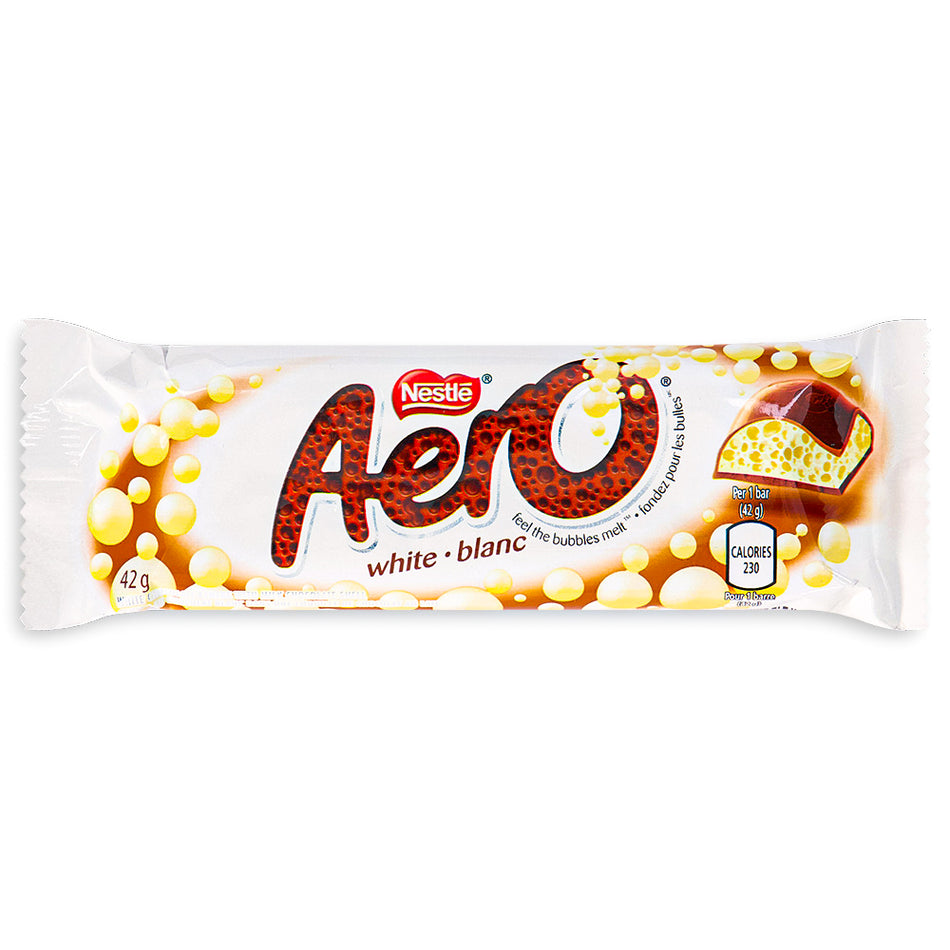 Aero Bubbly White Chocolate Bar 42g - 24 Pack