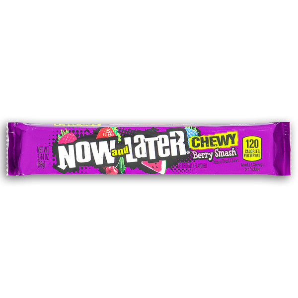 Now and Later Chewy Berry Smash 2.44 oz - 24 Pack